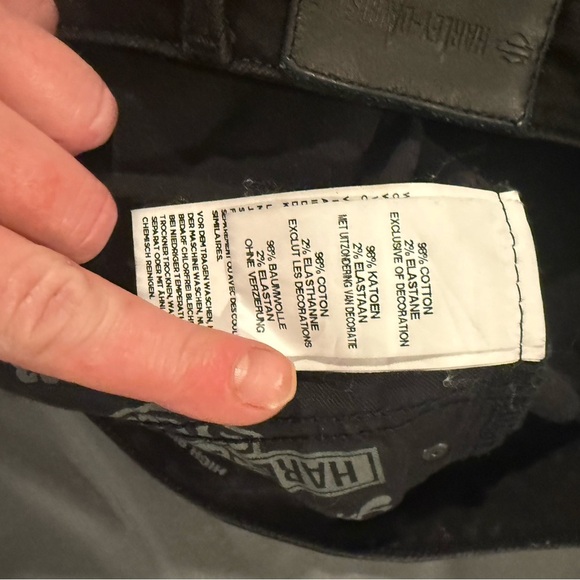 Harley-Davidson High Rise  Womens  Bootcut Black Jeans Size 32. - Picture 7 of 9